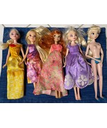 Disney Frozen Dolls Anna and Elsa Doll Lot of 5  971A - £7.28 GBP