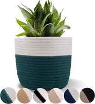 The Oradrem 6.5&quot; Plant Baskets For Indoor Planters Cotton Rope Flower Plant Pots - £32.80 GBP