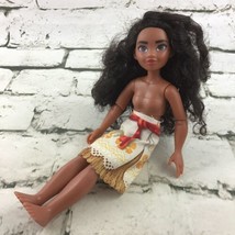 Disney Princess Moana Of Motunui 10” Doll W/Original Skirt Hasbro 2015 - £11.86 GBP