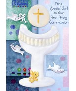 For A Special Girl on Your First Holy Communion- Communion Greeting Card... - $51.04 MXN