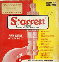 1976 Starrett Tools Gages Measuring Catalog 5th Edition Industrial PB VT... - $372.61 MXN