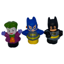 Fisher-Price Little People Batman Batgirl &amp; Joker Figurines - £6.15 GBP