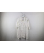Vintage 90s Eddie Bauer Womens Large Sheer Baggy Linen Board Button Shir... - $81.39 CAD