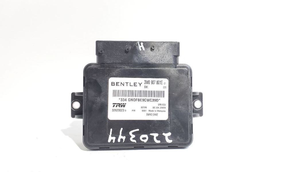 Parking Brake Control Module PN:3W0907801E OEM 2010 Bentley Continental GT Item image 2