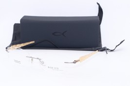 New Blackfin Bio Eyes X3 Col. 154 Silver Gold Black Authentic Eyeglasses 52-17 - £207.73 GBP