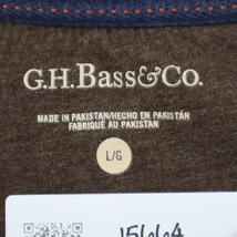 GH Bass and Co Sweater Mens L Brown Long Sleeve Crew Neck Pullover Cardigan - £20.17 GBP