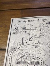 Vintage Jamestown Island Walking Pattern Of Traffic Bus Stop Route - £31.64 GBP