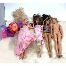 Lot of 5 Barbie Ken Dolls And My Little Pony Mattel Modern VTG - Rough Condition - £11.98 GBP