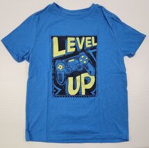 G) Cat &amp; Jack Boys Video Game Remote Control Level Up Blue T-Shirt M(8) - $7.91