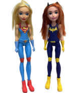 Mattel DC Super Hero Girls Batgirl SuperGirl 12&quot; Action Figure Doll 2015... - £19.69 GBP
