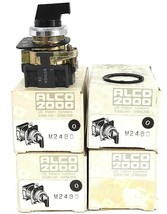 LOT OF 4 NEW ALCO M2480 SELECTOR SWITCH SERIES 2000, M2480N - $100.00