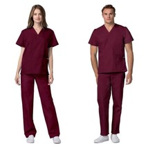 ADAR 701 Burgundy Universal Unisex 2-Pocket Scrub Set Size XS - $29.99