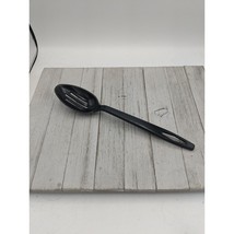 Vintage Tailor Made Products Slotted Spoon #3 Black Nylon Plastic 11 1/2&quot; - £6.35 GBP