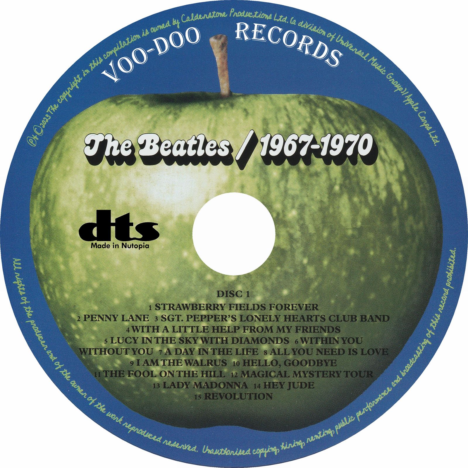 The Beatles - 1967-1970 Blue Album DTS 2-CD 5.1 Surround 2023  Item image 5