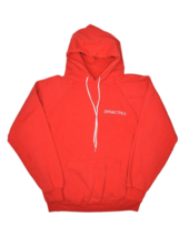 Vintage 80s Hoodie Mens M Hanes Hooded Sweatshirt Red Raglan Pullover US... - $27.91