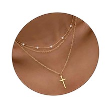 Layered Necklaces for Women, Dainty Gold Necklace 14K - £46.18 GBP