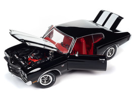 1970 Chevrolet Chevelle SS Tuxedo Black with White Stripes and Red Interior &quot;Hem - £100.27 GBP