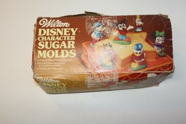 Vintage Set 6 Original Wilton Disney Character Candy Sugar Molds Mickey Donald - £10.86 GBP