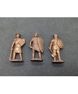 (3) Kinder Surprise Metal Warrior Soldier Toys 1 1/2&quot; - $702.62 MXN