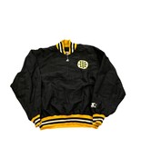 Vintage 1990&#39;s Starter Boston Bruins 1/4 Zip Pullover Jacket Black Men&#39;s... - $79.99