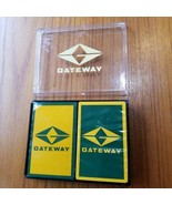 Gateway Playing Deck Of Cards Set Of 2 With Original Box Plastic Case Se... - £6.72 GBP