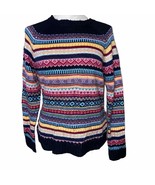 Vintage Sweater Grandpa Grannycore Knit Fair Isle Pullover Crewneck size... - £21.83 GBP