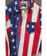 Brooks And Dunn American Flag Button Up Shirt, Panhandle Slim Country We... - £58.66 GBP