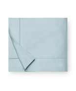 Sferra Fiona Poolside Blue King Duvet Solid Cotton Sateen Hemstitch Ital... - $220.00