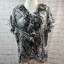 New York City Design Getrennt Durchsichtig Bluse Damen 4XL Übergröße Pai... - $16.61
