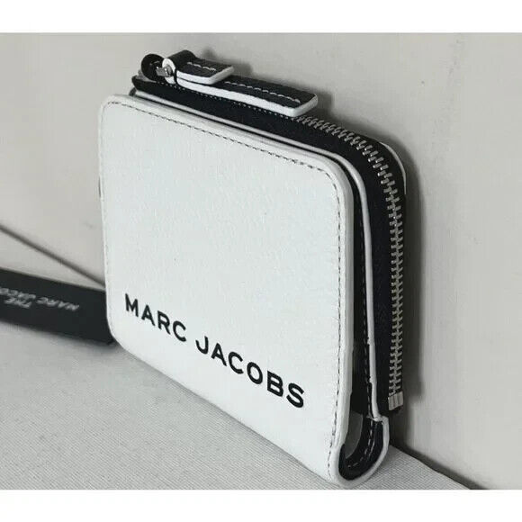 New Marc Jacobs Marc Jacobs Compact Bifold Wallet Pebble Leather Cotton / Black Item image 2