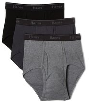 Hanes Ultimate Men&#39;s 3-Pack Classics Full Rise Brief, White, Medium - £11.08 GBP+