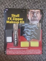Skull Skeleton Fx Zipper Face Makeup Kit Fun World Halloween Costume Dre... - £7.55 GBP