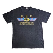 Vintage REO Speedwagon Shirt 20 Years 1971 1991 Single Stitch Hanes Size Medium - $49.45