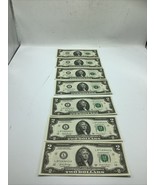 NEW Uncirculated Two Dollar Bills Series 2017A $2  Sequential Notes  Lot... - €33,26 EUR