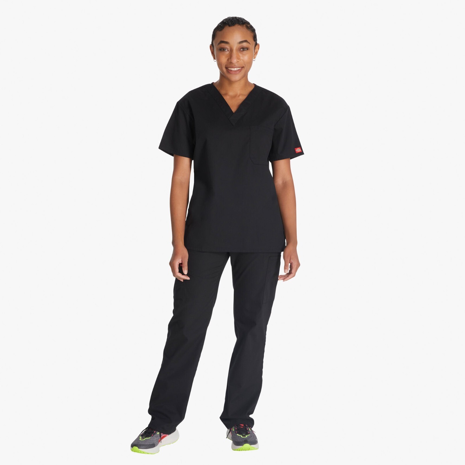 Dickies Unisex EDS Signature V-Neck Scrub Top Black size 5XL Item image 3