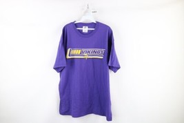 Vtg 90s NFL Mens XL Faded Spell Out Minnesota Vikings Football T-Shirt Purple - £30.89 GBP