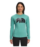 THE NORTH FACE Women&#39;s Long Sleeve Tri-Blend Bear Tee Shirt Green Size L... - $550.48 MXN