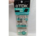TDK Telephone Pack D-MC5 D-MC60 MCL-11 Microcassettes - $27.71