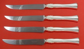 Queen Christina aka Wings by Frigast Sterling Steak Knife Set Texas Sized Custom - £225.14 GBP