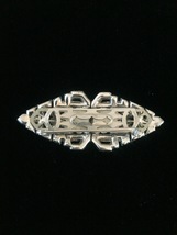  Vintage 30s Art Deco rhinestone duette (brooch and fur clips) image 2