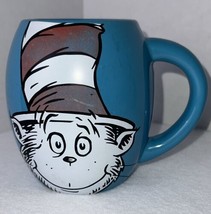 Dr. Seuss Cat In The Hat Mug Blue Large Round Coffee Mug Collectable - £6.51 GBP