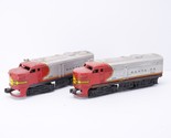 Lionel Vintage 218 AA Pair Powered and Dummy Santa Fe Locomotive Diesel ... - $93.99