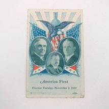 1920 Presidential Campaign Poll Card Harding VP Coolidge Senator Penrose... - £46.90 GBP