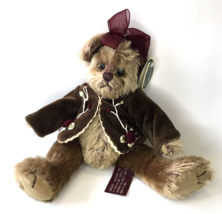 Bearington Bear TESS 10&quot; Victorian Bear w/Green Jacket Tags Intact - £15.80 GBP