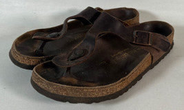 Birkenstock Gizeh Women’s Thong Open Toe Sandals Shoes Size 38 Brown 245 - £30.95 GBP