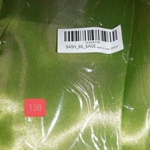 Sage Green Satin Sashes ~ appoximately 6&quot; x 108&quot; ~  Lot of 138  ~ ranjacuj - £50.61 GBP