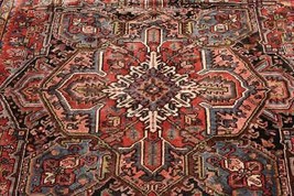 8&#39;7 x 11&#39;9 Antique Heris Caucasian Handmade Wool Area Rug Oriental Carpet 9 x 12 - £1,856.39 GBP