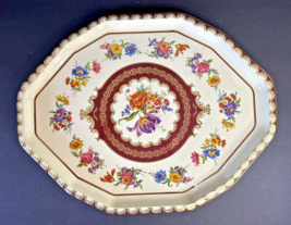 Daher Decorated Wares, Octagon Tulips Spring Flowers Metal Tray ~ England - £14.70 GBP