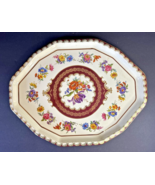Daher Decorated Wares, Octagon Tulips Spring Flowers Metal Tray ~ England - £14.69 GBP