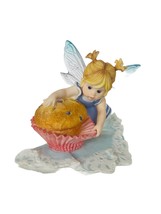 My Little Kitchen Fairies figurine Enesco fairy pixie elf Blueberry Muffin gift - £75.16 GBP